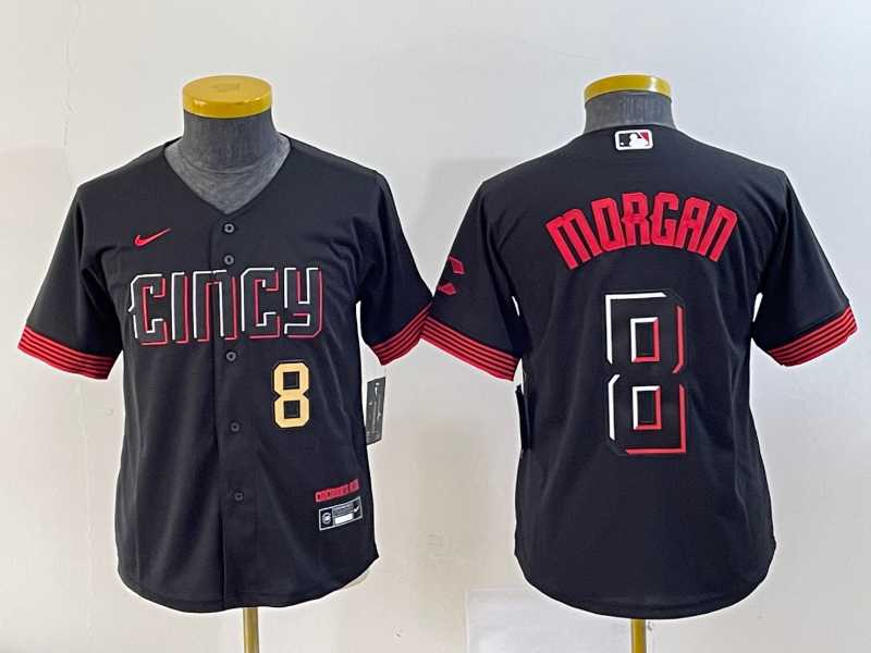 Youth Cincinnati Reds #8 Joe Morgan Number Black 2023 City Connect Cool Base Stitched Jersey 1,We sell and wholesale Youth Cincinnati Reds #8 Joe Morgan Number Black 2023 City Connect Cool Base Stitched Jersey 1 on line form chian!